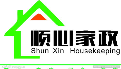順心家政 家政公司logo設計圖 企業logo標志 標志圖標
